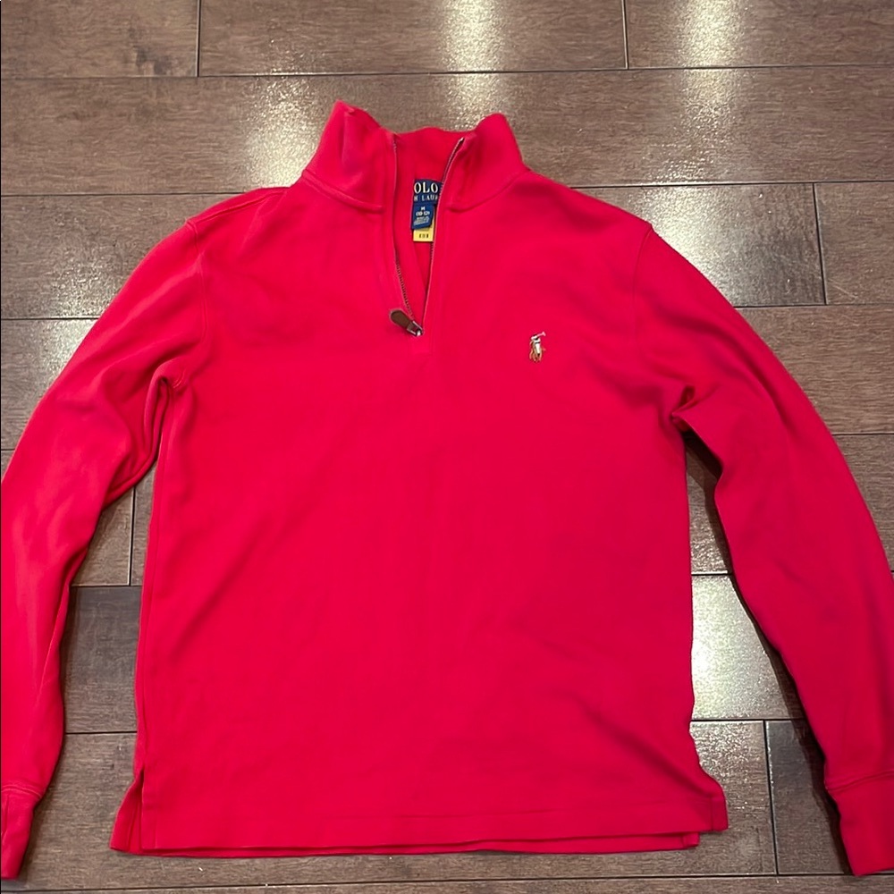 Polo Ralph Lauren Red Quarter-Zip Pullover
